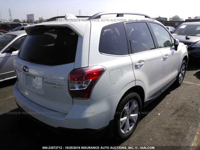 JF2SJAKC6GH421494 - 2016 SUBARU FORESTER 2.5I LIMITED WHITE photo 4