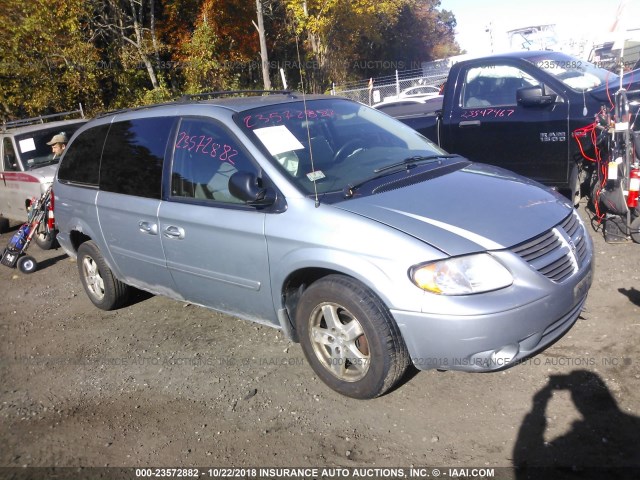 2D4GP44L56R658565 - 2006 DODGE GRAND CARAVAN SXT Light Blue photo 1