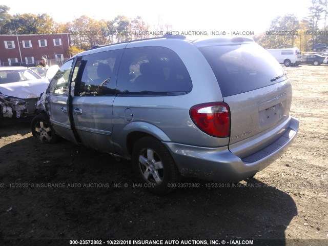 2D4GP44L56R658565 - 2006 DODGE GRAND CARAVAN SXT Light Blue photo 3