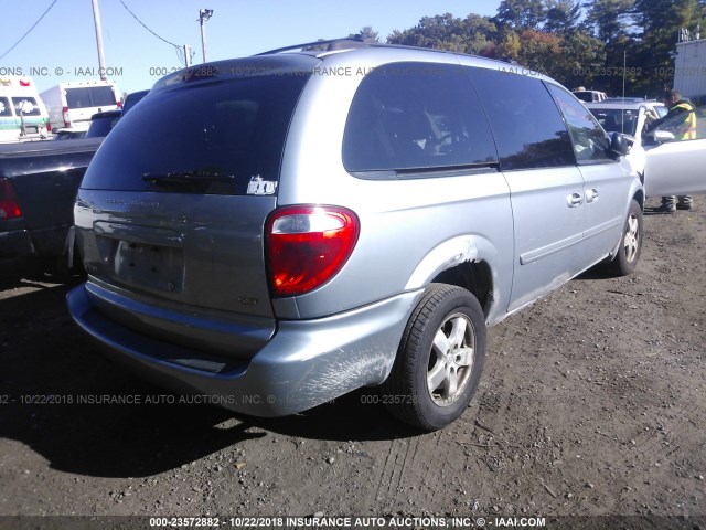 2D4GP44L56R658565 - 2006 DODGE GRAND CARAVAN SXT Light Blue photo 4