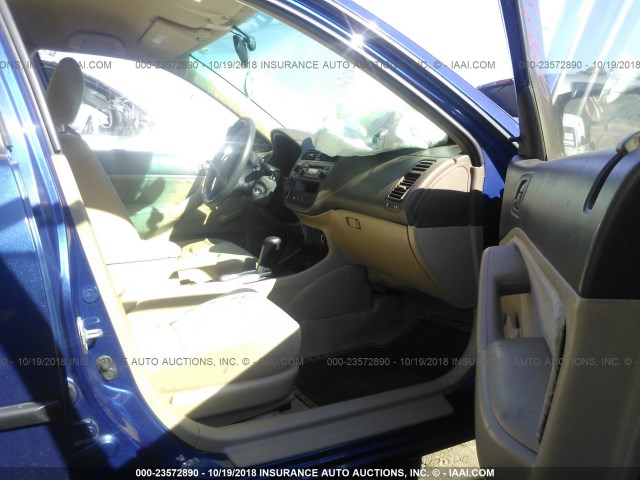 2HGES16355H546188 - 2005 HONDA CIVIC DX VP Mavi foto 5