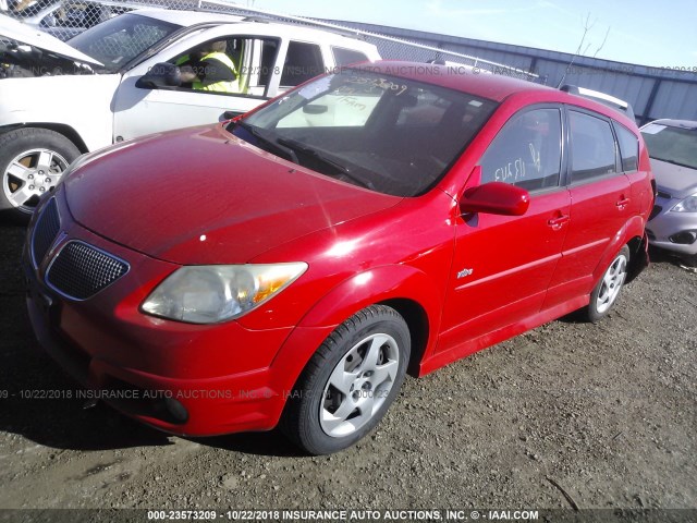 5Y2SL65826Z412183 - 2006 PONTIAC VIBE RED photo 2