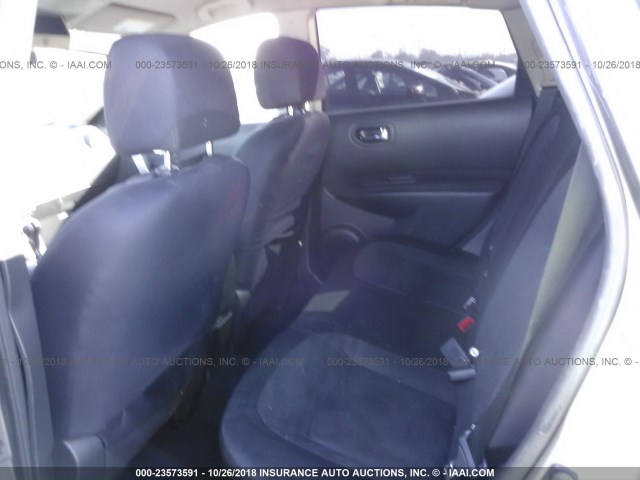 JN8AS5MT8CW614185 - 2012 NISSAN ROGUE S/SV GRAY photo 8