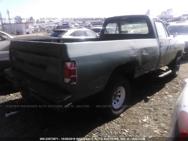 1B7HW14R0CS230856 - 1982 DODGE W-SERIES W150 GREEN photo 4