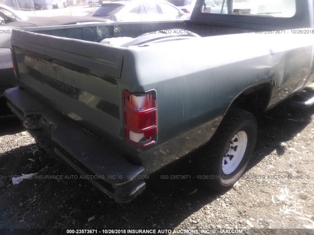 1B7HW14R0CS230856 - 1982 DODGE W-SERIES W150 GREEN photo 6