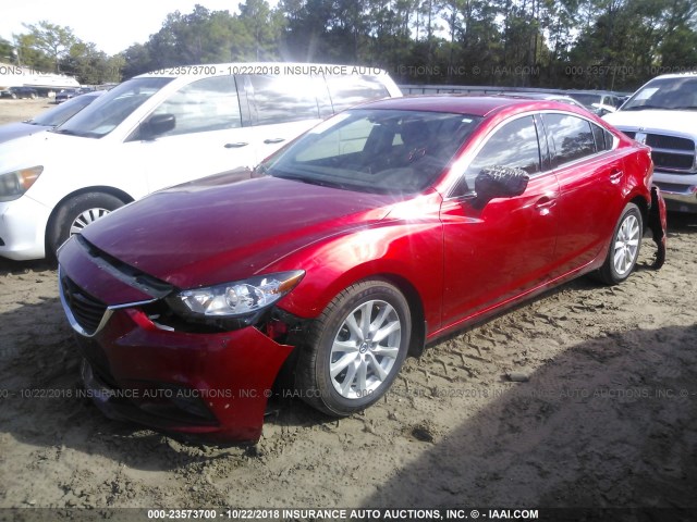 JM1GL1U52H1142938 - 2017 MAZDA 6 SPORT RED photo 2