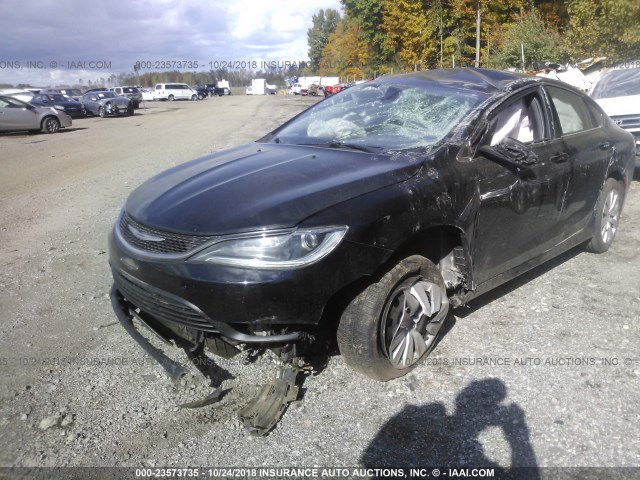 1C3CCCFB4FN601748 - 2015 CHRYSLER 200 LX BLACK photo 2