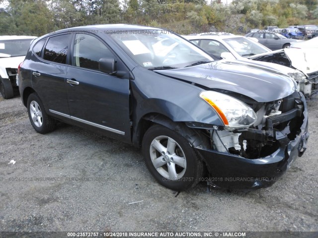 JN8AS5MV0CW701290 - 2012 NISSAN ROGUE S/SV GRAY photo 1