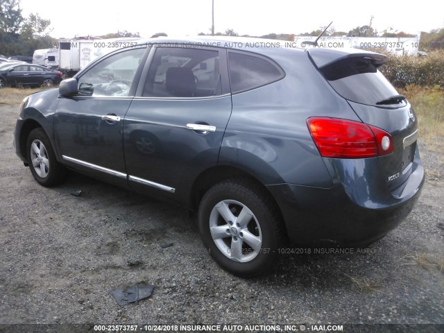 JN8AS5MV0CW701290 - 2012 NISSAN ROGUE S/SV GRAY photo 3