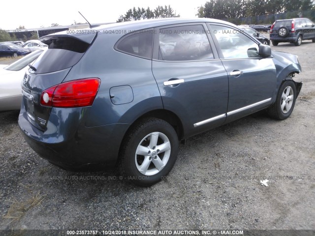 JN8AS5MV0CW701290 - 2012 NISSAN ROGUE S/SV GRAY photo 4