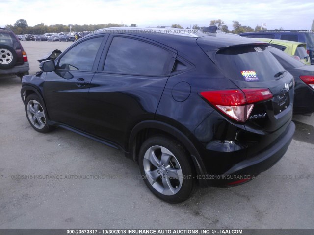 3CZRU5H78GM748765 - 2016 HONDA HR-V EXL BLACK photo 3