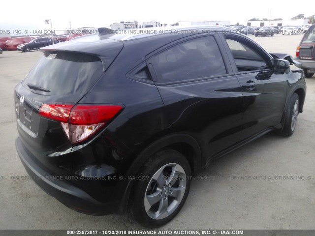 3CZRU5H78GM748765 - 2016 HONDA HR-V EXL BLACK photo 4