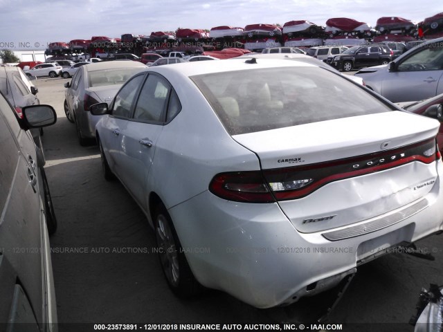 1C3CDFCA0DD293751 - 2013 DODGE DART LIMITED/R/T WHITE photo 3