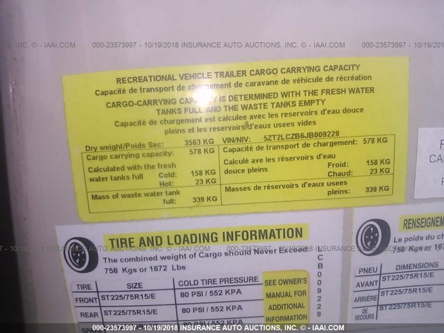 5ZT2LCZB6JB009229 - 2018 FOREST RIVER 339BDHDLACROSSE  棕色 照片 9