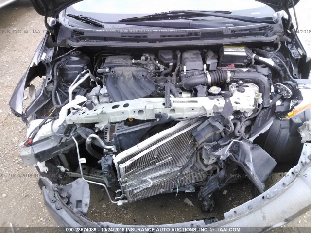 3N1CE2CP2GL351236 - 2016 NISSAN VERSA NOTE S/S PLUS/SV/SL/SR GRAY photo 10