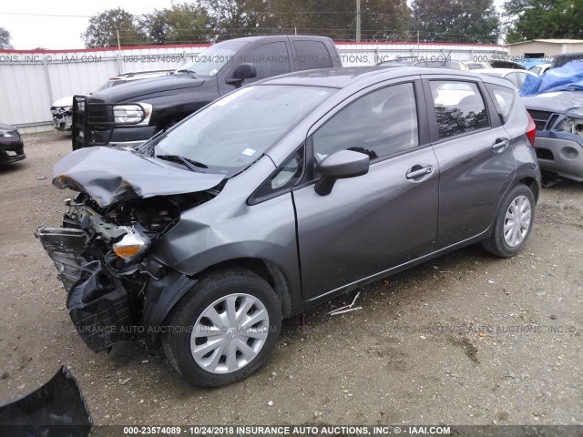3N1CE2CP2GL351236 - 2016 NISSAN VERSA NOTE S/S PLUS/SV/SL/SR GRAY photo 2