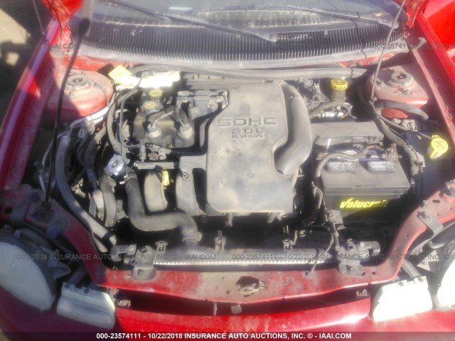 1B3ES47C7VD308243 - 1997 DODGE NEON HIGHLINE/SPORT RED photo 10