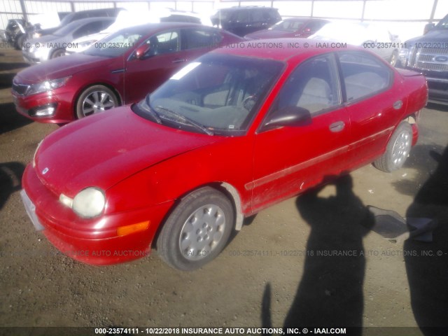 1B3ES47C7VD308243 - 1997 DODGE NEON HIGHLINE/SPORT RED photo 2