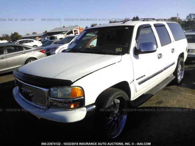 3GKFK16Z85G126856 - 2005 GMC YUKON XL K1500 WHITE photo 2