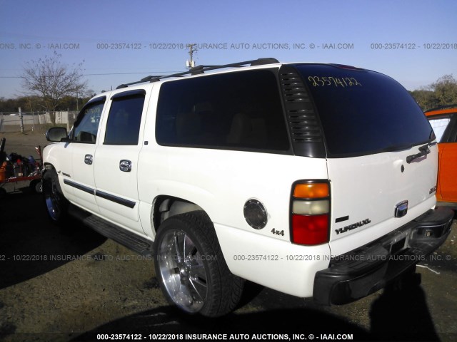 3GKFK16Z85G126856 - 2005 GMC YUKON XL K1500 WHITE photo 3