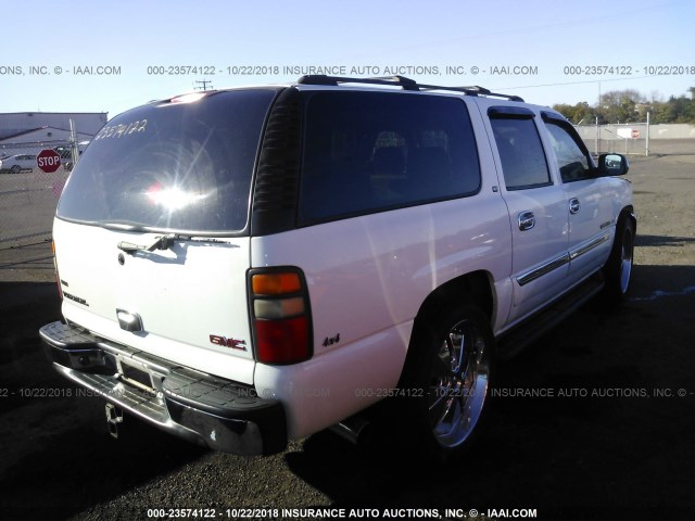 3GKFK16Z85G126856 - 2005 GMC YUKON XL K1500 WHITE photo 4