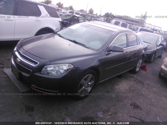 1G1ZD5E10BF274804 - 2011 CHEVROLET MALIBU 2LT GRAY photo 2