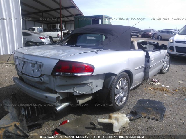 1C3EL65R56N222301 - 2006 CHRYSLER SEBRING LIMITED SILVER photo 4