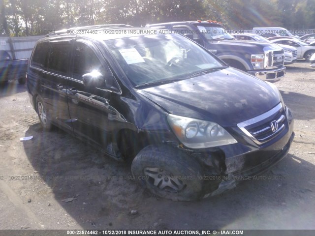 5FNRL38717B063721 - 2007 HONDA ODYSSEY EXL BLACK photo 1