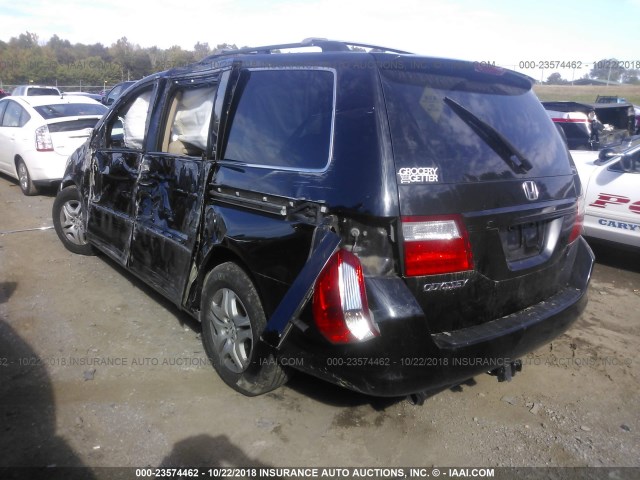 5FNRL38717B063721 - 2007 HONDA ODYSSEY EXL BLACK photo 3