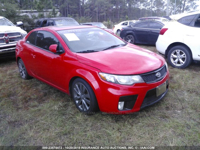 KNAFW6A3XB5331627 - 2011 KIA FORTE SX RED photo 1