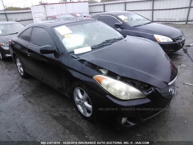 4T1CA38P35U045507 - 2005 TOYOTA CAMRY SOLARA SE/SLE BLACK photo 1