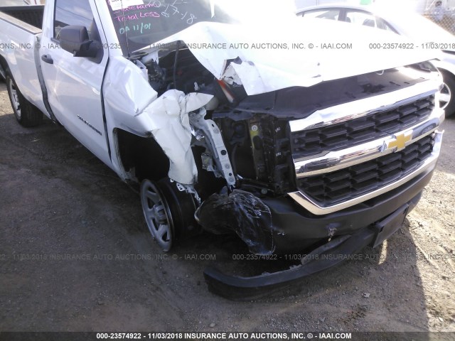 1GCNCNEC4HZ108688 - 2017 CHEVROLET SILVERADO C1500/C1500  LS WHITE photo 6