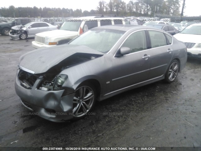 JNKAY01E78M600105 - 2008 INFINITI M35 SPORT GRAY photo 2