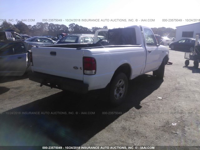 1FTYR10C0YTA18131 - 2000 FORD RANGER WHITE photo 4