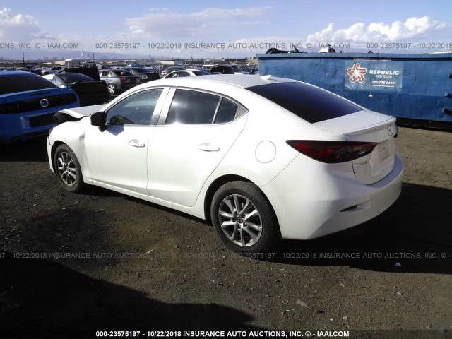 JM1BM1V73E1199877 - 2014 MAZDA 3 WHITE photo 3