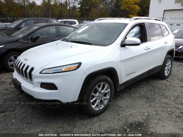 1C4PJLCS7FW601700 - 2015 JEEP CHEROKEE LATITUDE WHITE photo 2