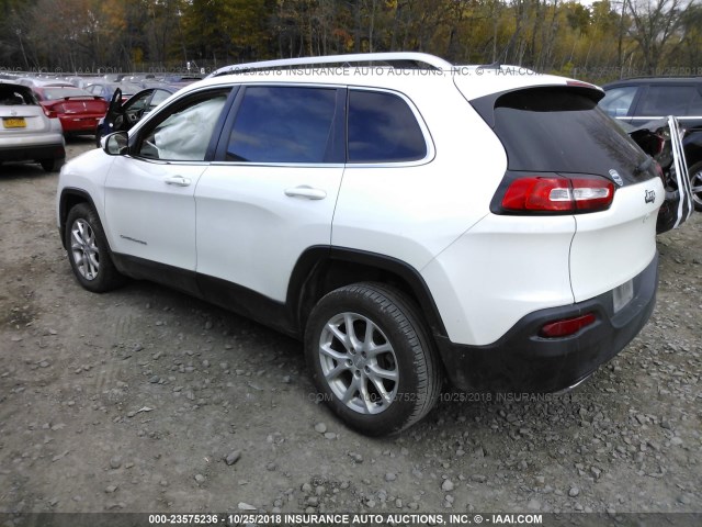 1C4PJLCS7FW601700 - 2015 JEEP CHEROKEE LATITUDE WHITE photo 3