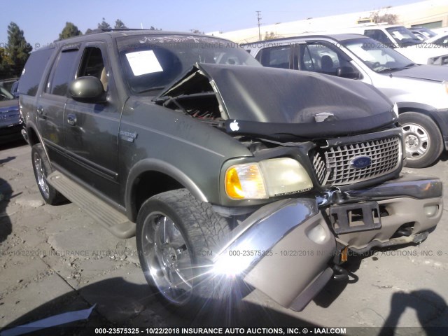 1FMPU18L11LA69749 - 2001 FORD EXPEDITION EDDIE BAUER GREEN photo 1