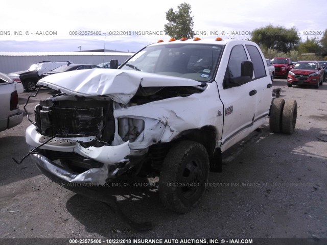 3D7MX48A07G793264 - 2007 DODGE RAM 3500 ST/SLT WHITE photo 2