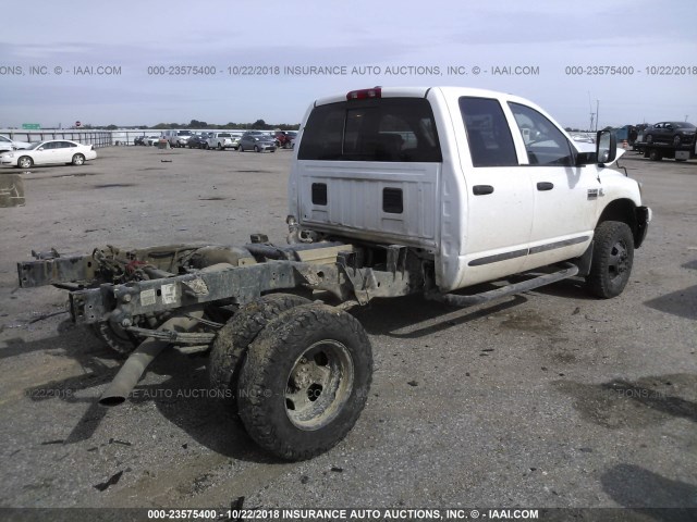 3D7MX48A07G793264 - 2007 DODGE RAM 3500 ST/SLT WHITE photo 4