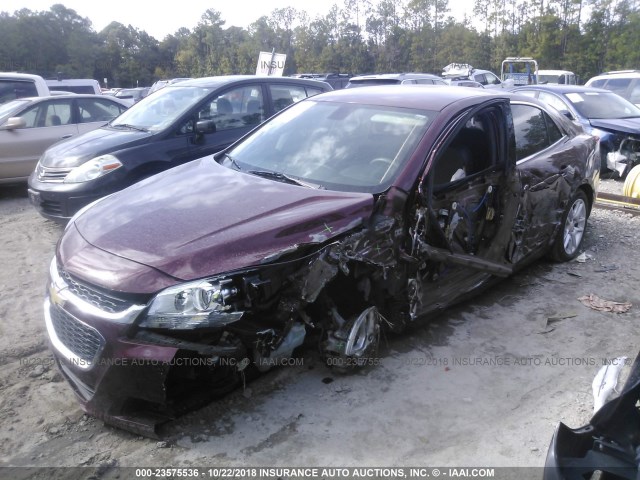 1G11C5SL4FF143709 - 2015 CHEVROLET MALIBU 1LT 勃艮第红 照片 2