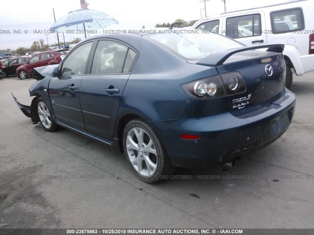 JM1BK323981863994 - 2008 MAZDA 3 S BLUE photo 3