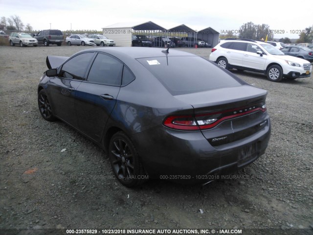 1C3CDFBB7FD403546 - 2015 DODGE DART SXT GRAY photo 3