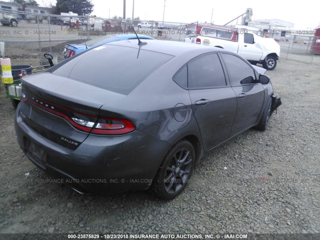 1C3CDFBB7FD403546 - 2015 DODGE DART SXT GRAY photo 4