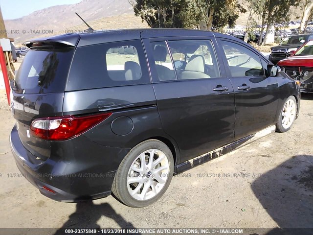 JM1CW2CL3F0183285 - 2015 MAZDA 5 TOURING GRAY photo 4