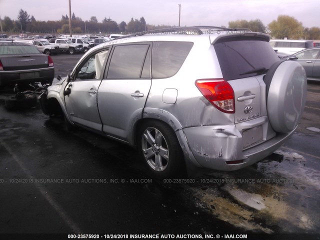 JTMBD32V586063014 - 2008 TOYOTA RAV4 SPORT SILVER photo 3