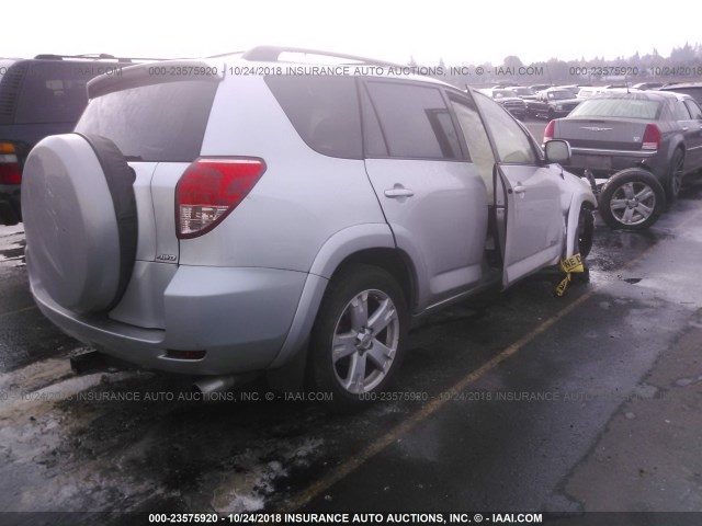 JTMBD32V586063014 - 2008 TOYOTA RAV4 SPORT SILVER photo 4