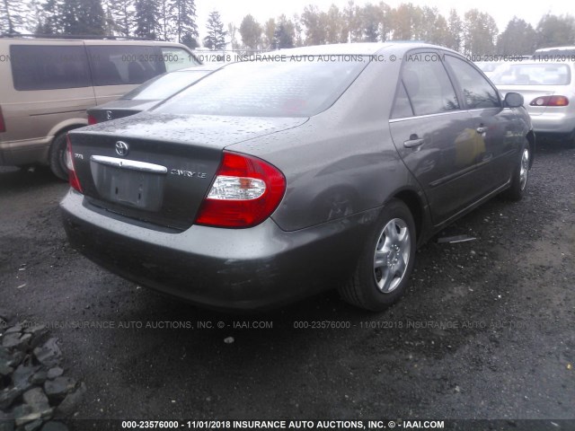 JTDBE32K140265350 - 2004 TOYOTA CAMRY LE/XLE 灰色 照片 4