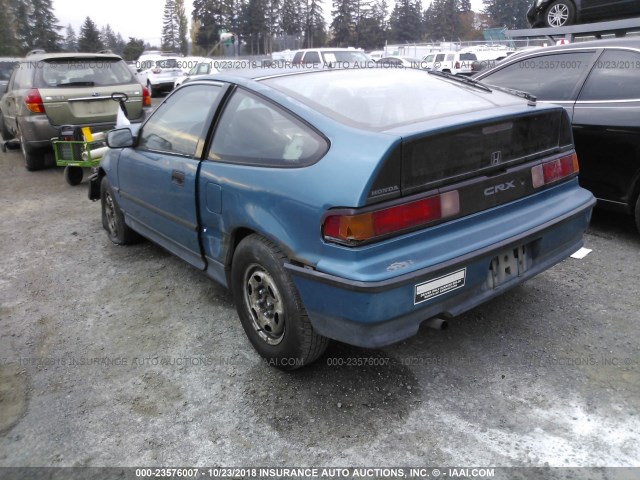 JHMED8357LS015621 - 1990 HONDA CIVIC CRX DX TEAL photo 3