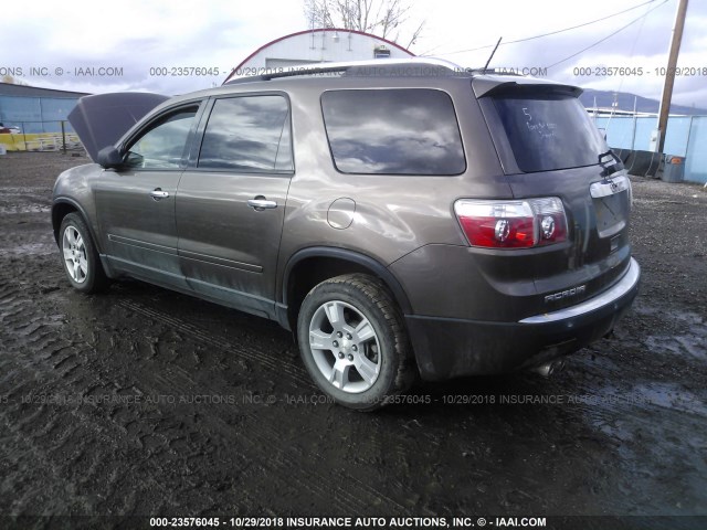 1GKEV13D09J106858 - 2009 GMC ACADIA SLE BROWN photo 3